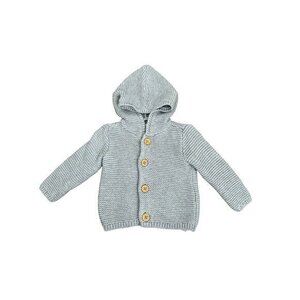 Baby Hooded Cardigan Sweater 6M Organic Cotton Knit By Little Planet